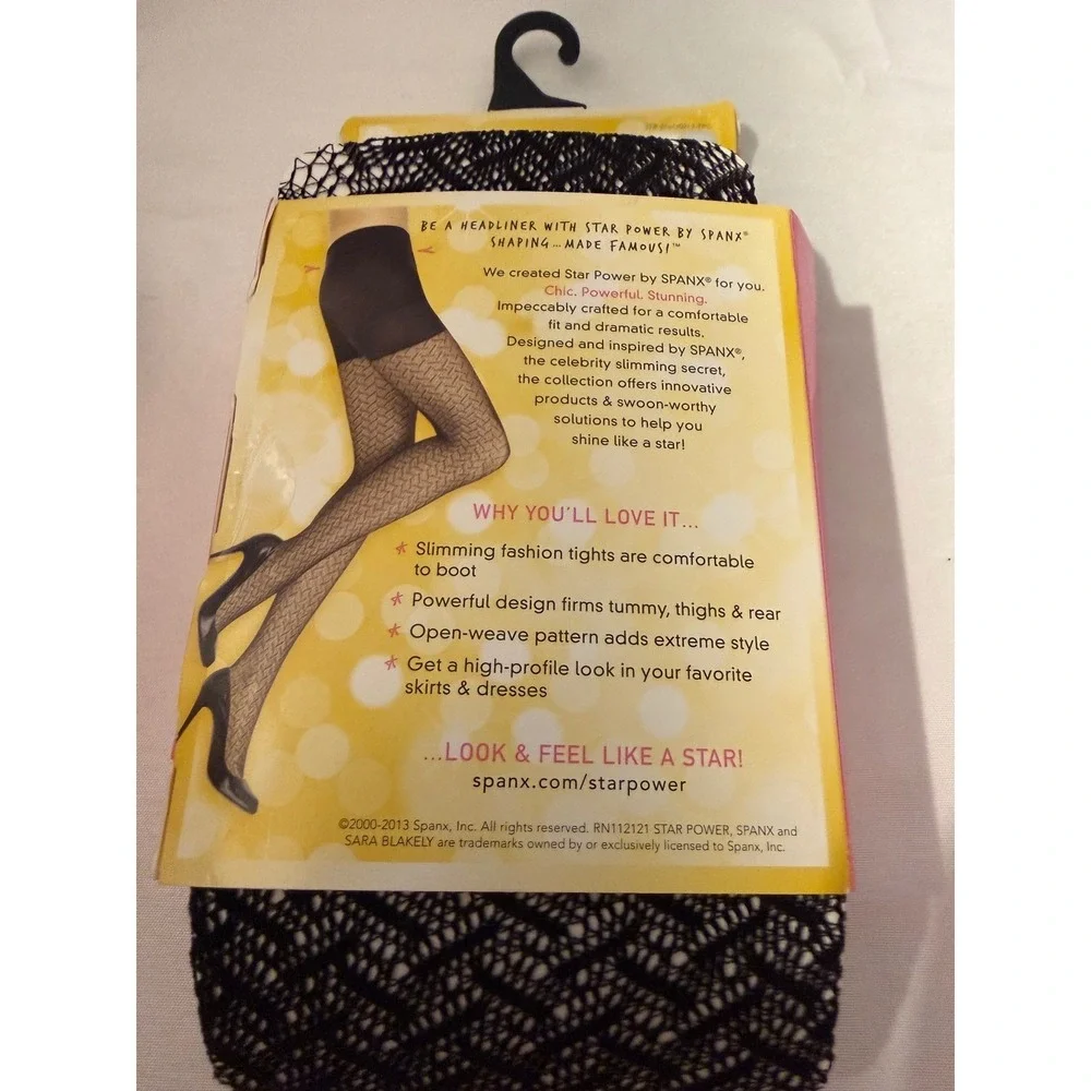 Lot of 4 STAR by Spanx Enter-Stage Shaping Tights Size C Mixed Pattern NIP